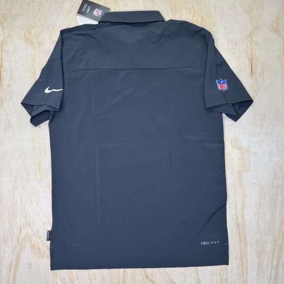 NEW Baltimore Ravens Nike Sideline Lockup Performance Polo Shirt Black MD M - Picture 9 of 11